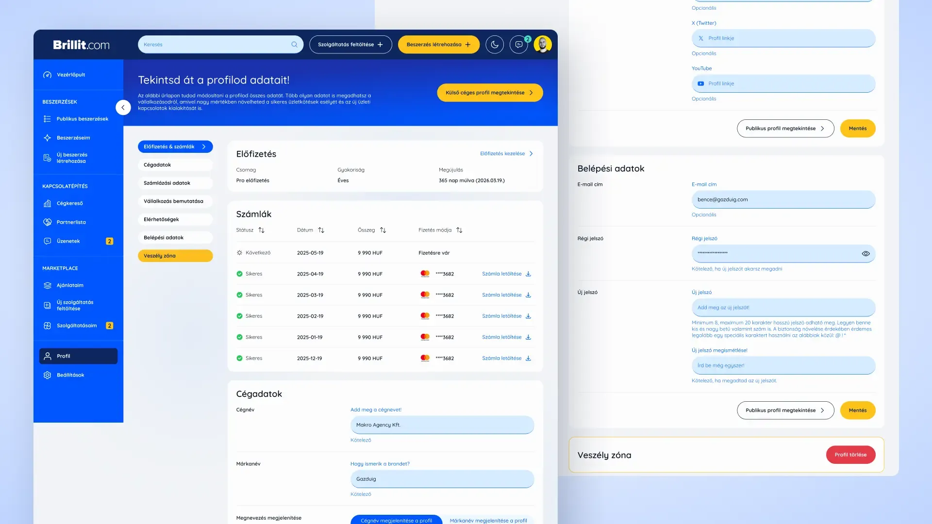 Brillit web app UX/UI design, image 1