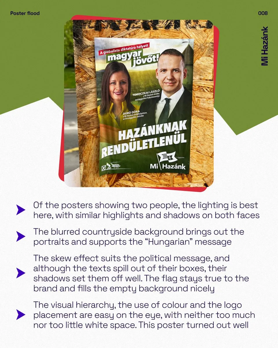The 2024 Mi Hazánk poster with graphic notes