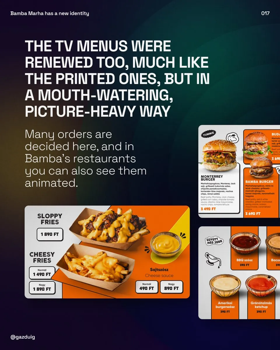 The renewed TV menus built on food photography